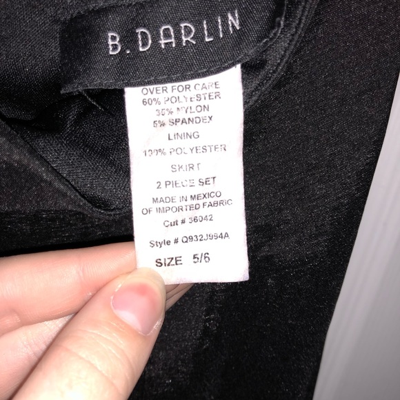 Black & White two piece prom dress. - Picture 4 of 4